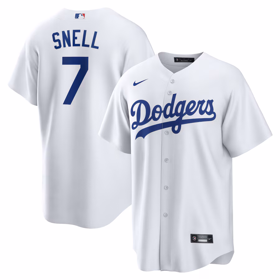 Men's Los Angeles Dodgers Blake Snell Nike White Home Replica Player Jersey