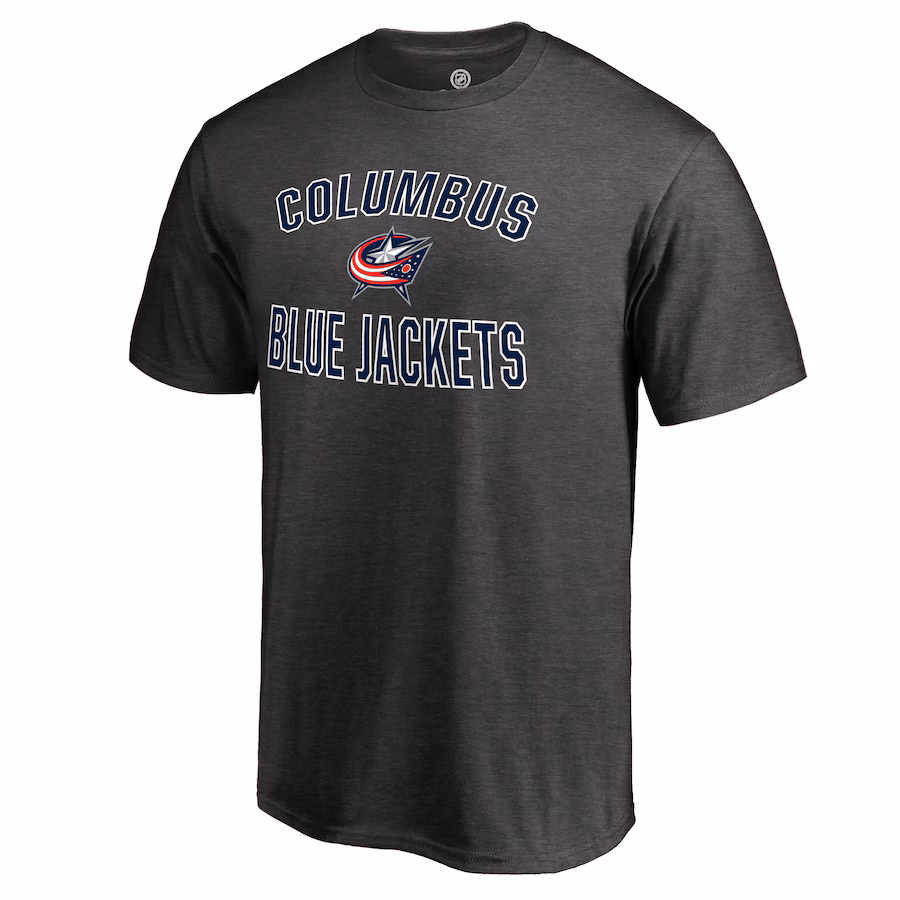 Men's Columbus Blue Jackets Heathered Gray Victory Arch T-Shirt