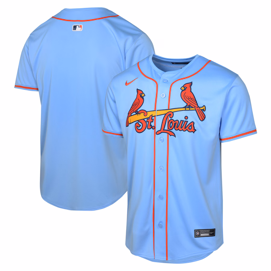 Youth St. Louis Cardinals NikeLight Blue Alternate Limited Jersey