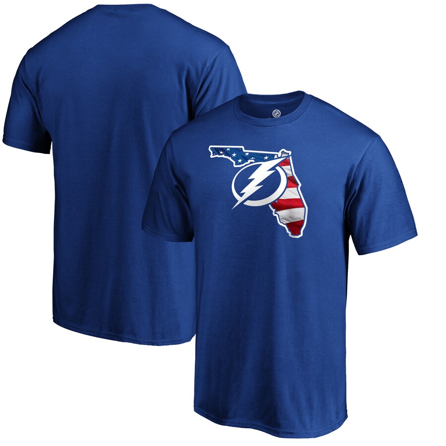 Men's Tampa Bay Lightning Royal NHL Banner State T-Shirt