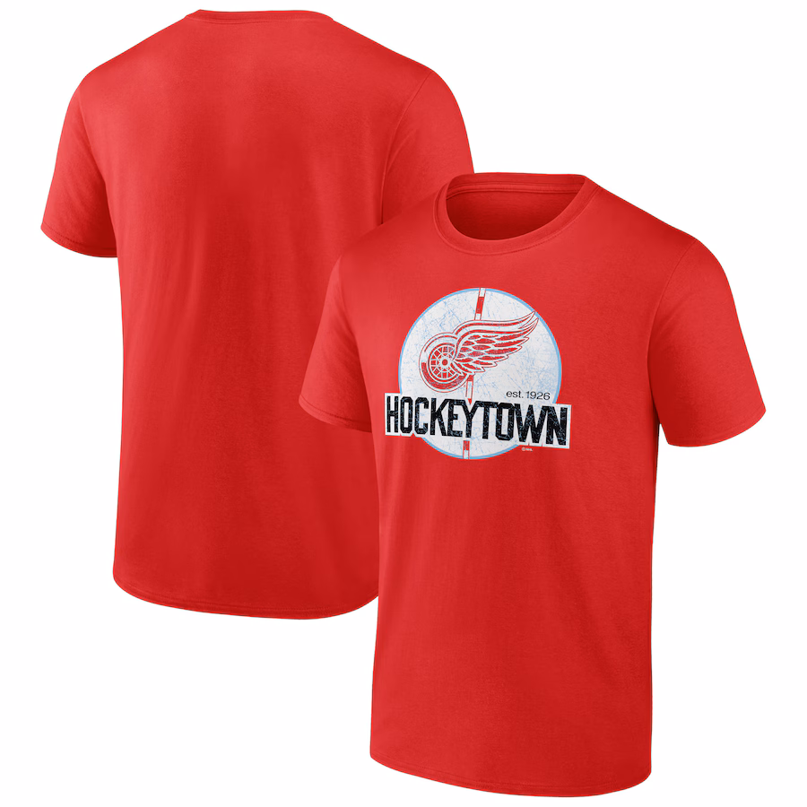 Men's Detroit Red Wings Red Ice Cluster T-Shirt