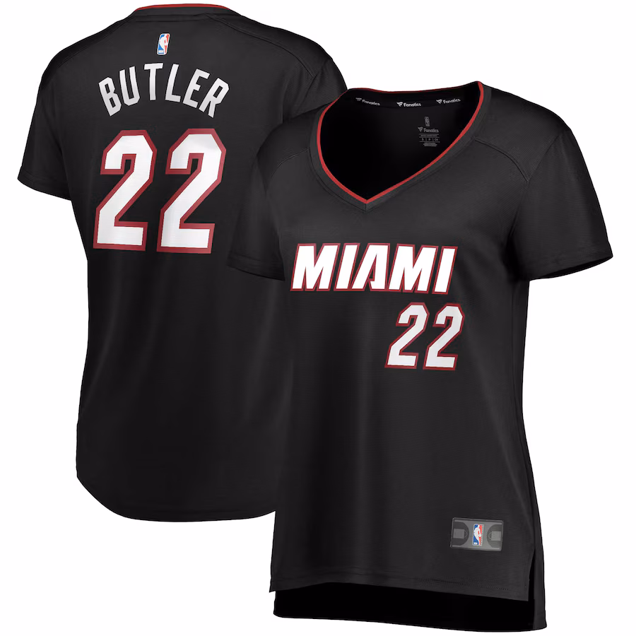 Women's Miami Heat Jimmy Butler Fanatics Black Fast Break Replica Player Jersey - Icon Edition