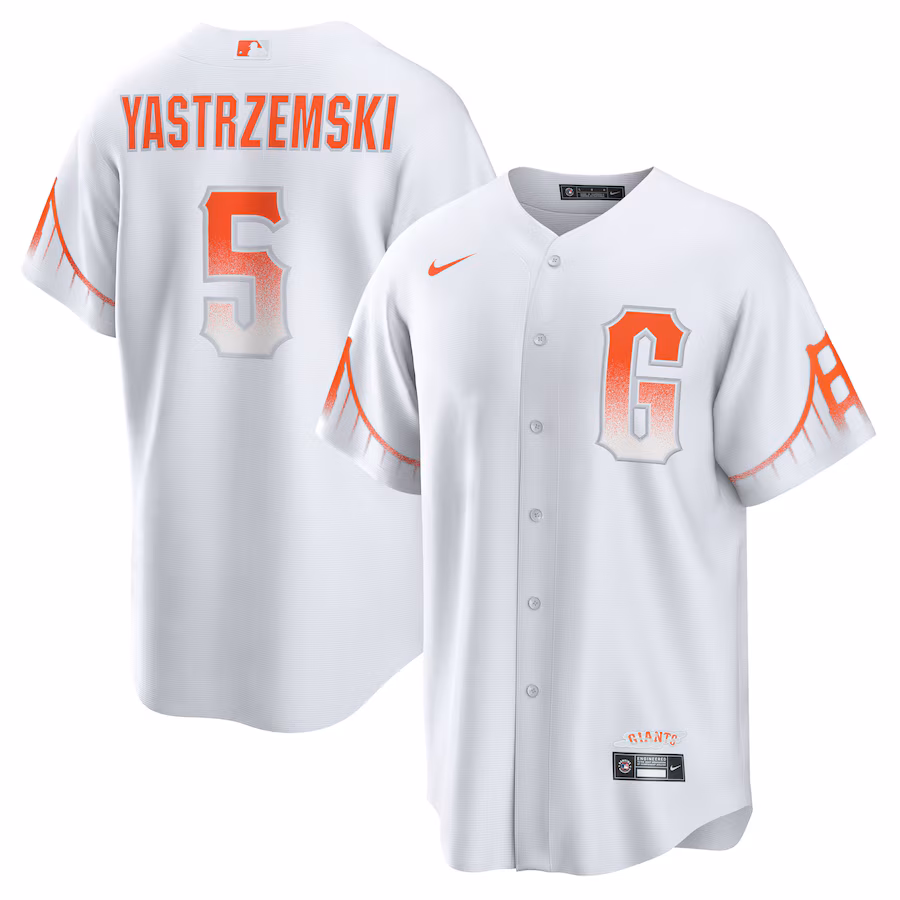 Men's San Francisco Giants Mike Yastrzemski Nike White 2021 City Connect Replica Player Jersey