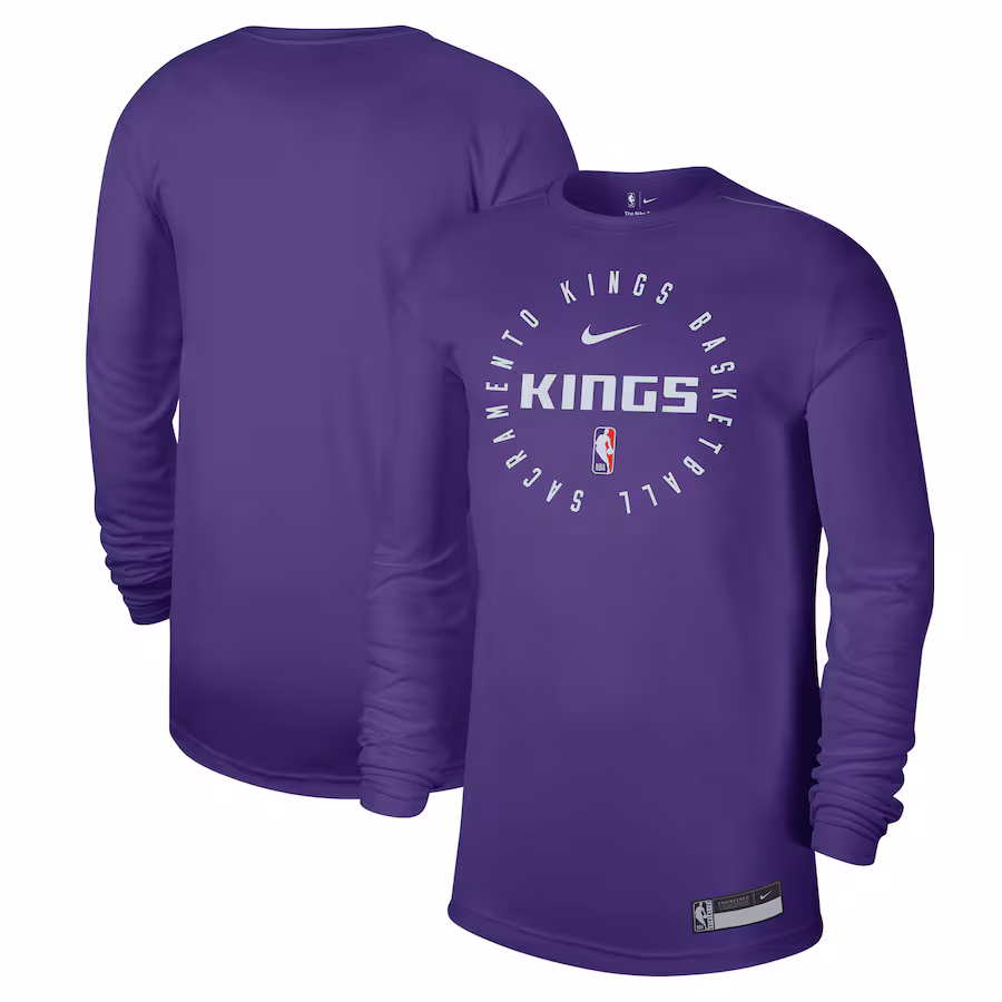 Men's Sacramento Kings Nike Purple 2024/25 Legend On-Court Practice Long Sleeve T-Shirt