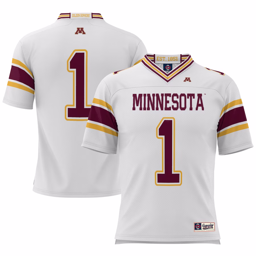 #1 Minnesota Golden Gophers GameDay Greats Youth  Football Jersey �?White