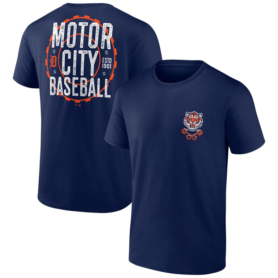 Men's Detroit Tigers Navy Bring It Motor City T-Shirt