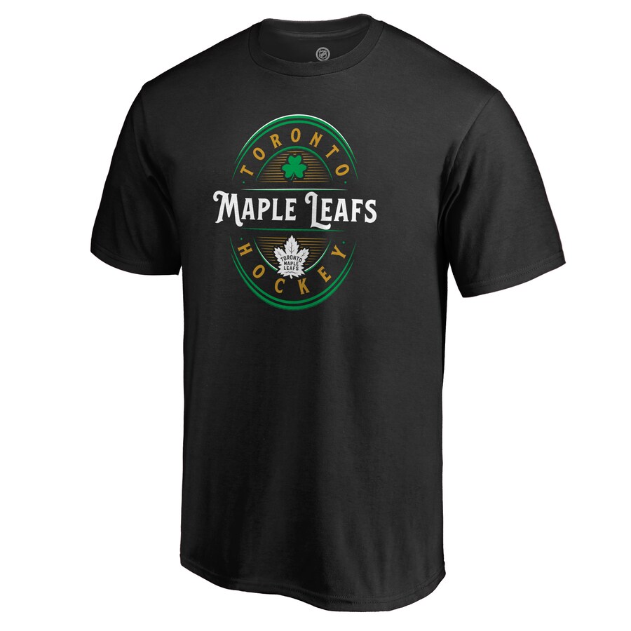Men's Toronto Maple Leafs Black St. Patrick's Day Forever Lucky T-Shirt