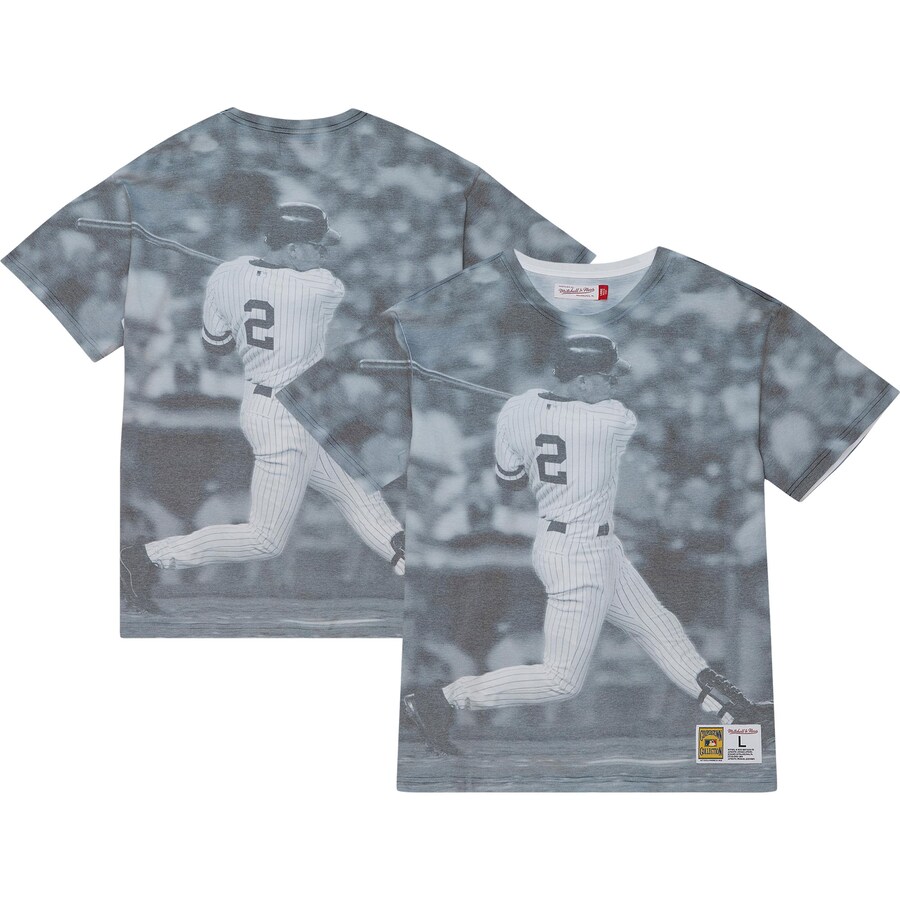 Men's New York Yankees Derek Jeter Mitchell & Ness Cooperstown Collection Highlight Sublimated Player Graphic T-Shirt