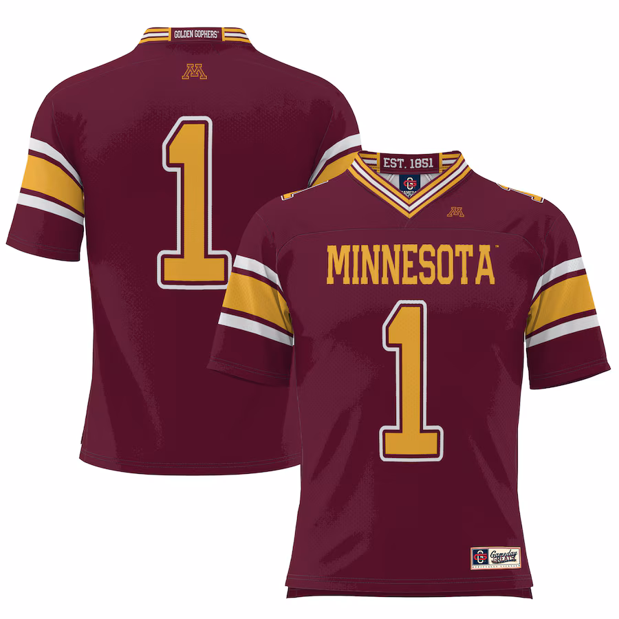 #1 Minnesota Golden Gophers GameDay Greats Youth Football Jersey �?Maroon
