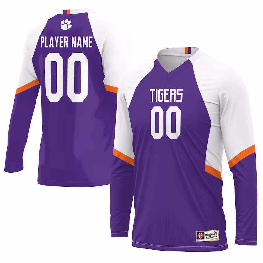 Clemson Tigers GameDay Greats Unisex NIL Lightweight Volleyball Jersey - Purple