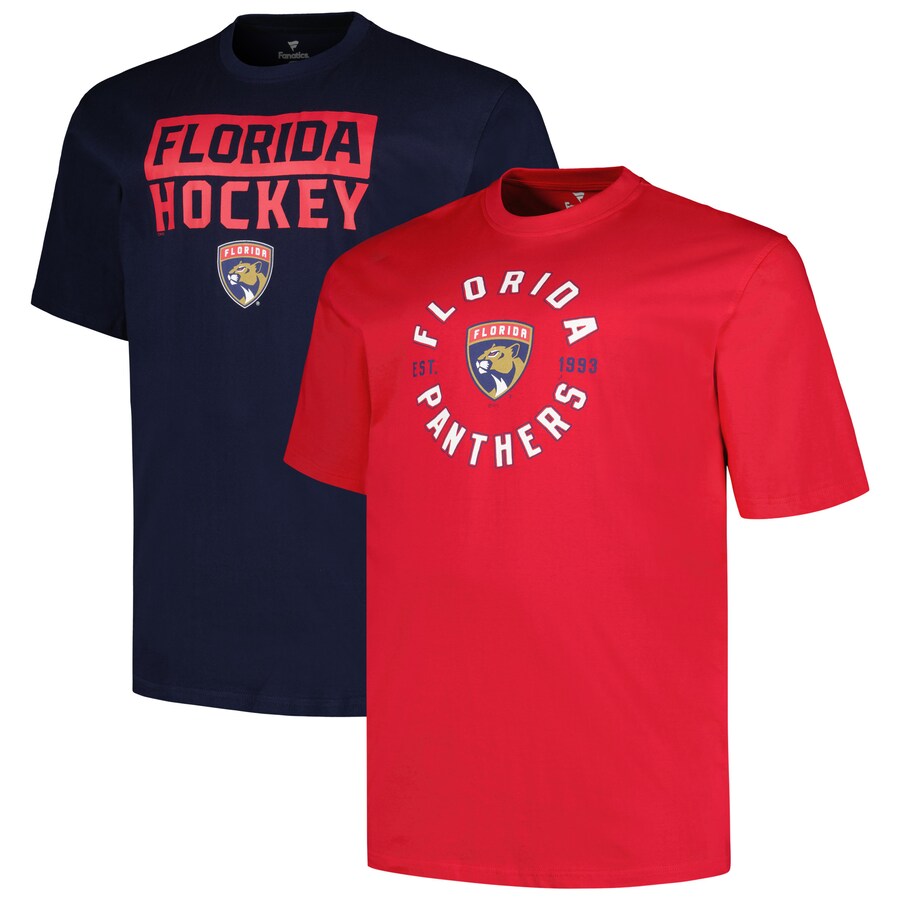 Men's Florida Panthers Fanatics Big & Tall 2-Pack T-Shirt Set