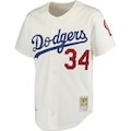 Men's Los Angeles Dodgers Fernando Valenzuela Mitchell & Ness Gray Authentic Jersey
