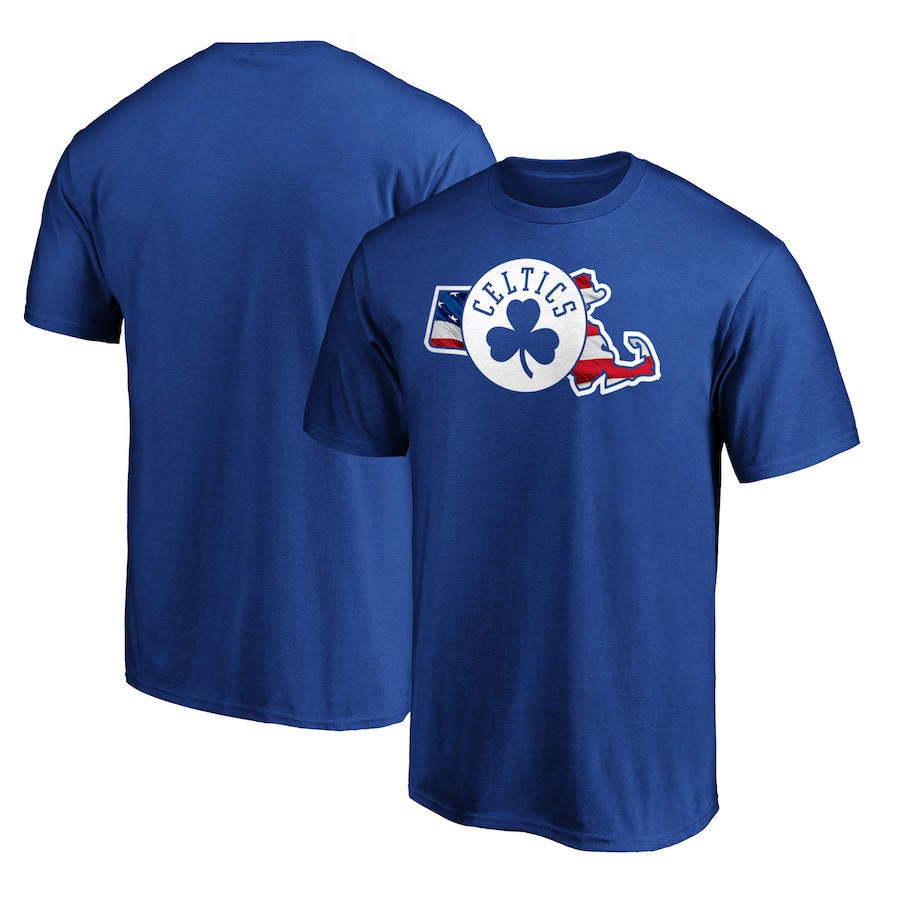 Men's Boston Celtics Royal Banner State T-Shirt