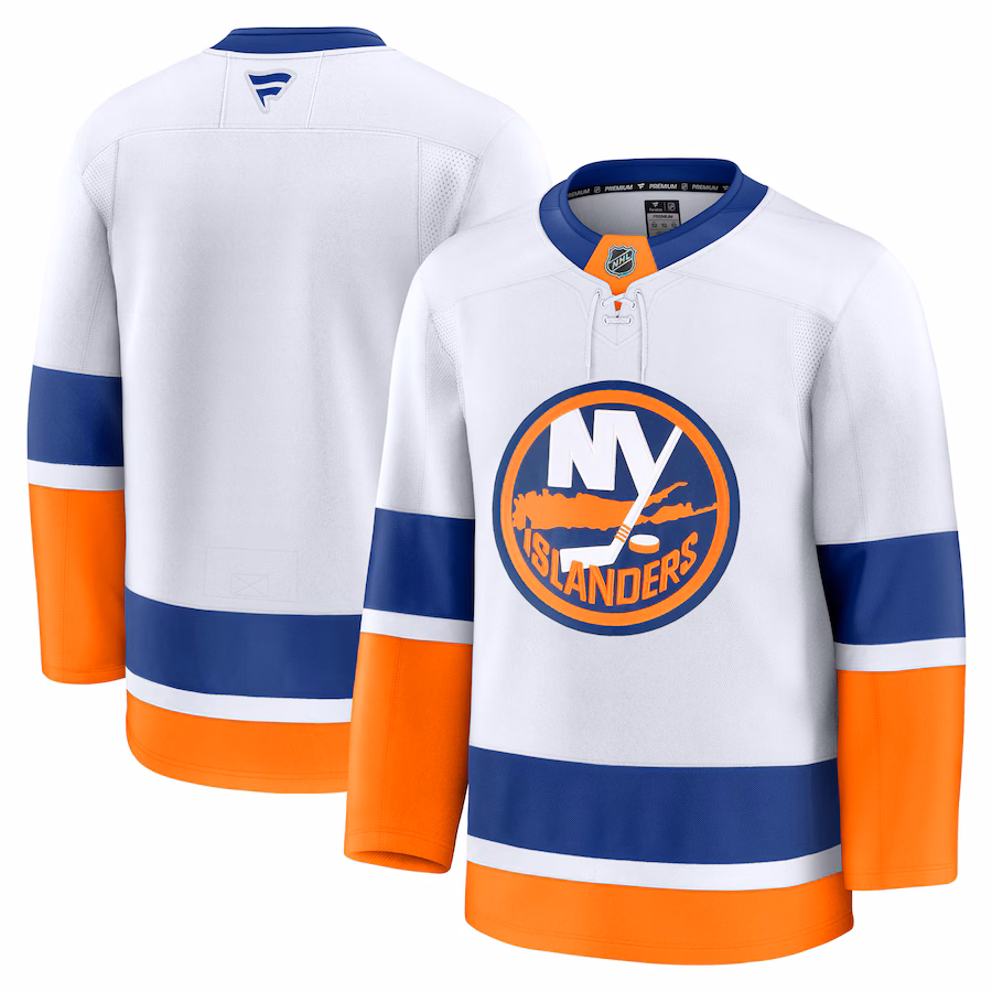 Men's New York Islanders Fanatics White Away Premium Jersey