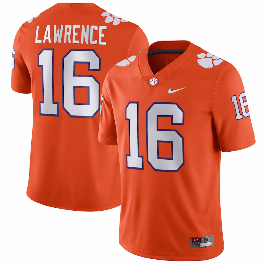 Trevor Lawrence Clemson Tigers Nike Player Game Jersey - Orange