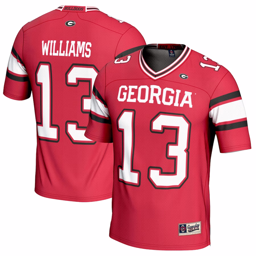 Mykel Williams Georgia Bulldogs GameDay Greats NIL Player Football Jersey - Red