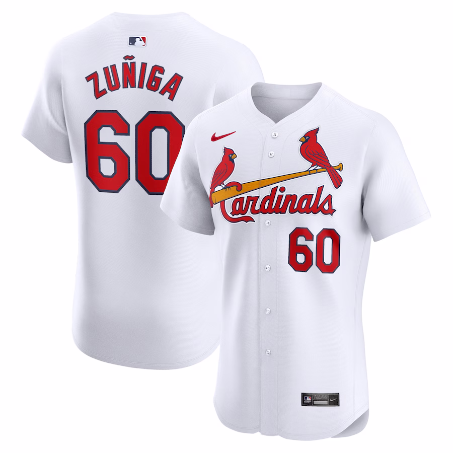 Men's St. Louis Cardinals Guillermo Zuñiga Nike White Home Elite Player Jersey