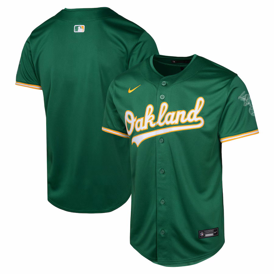 Youth Oakland Athletics Nike Green Alternate Limited Jersey