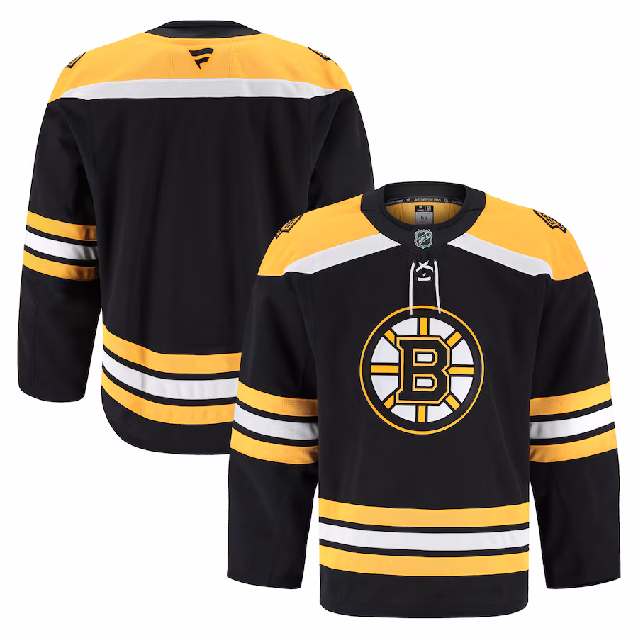 Men's Boston Bruins Fanatics Black Home Authentic Pro Jersey