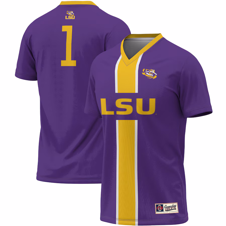 Unisex ProSphere #1 Purple LSU Tigers Lightweight Soccer Jersey