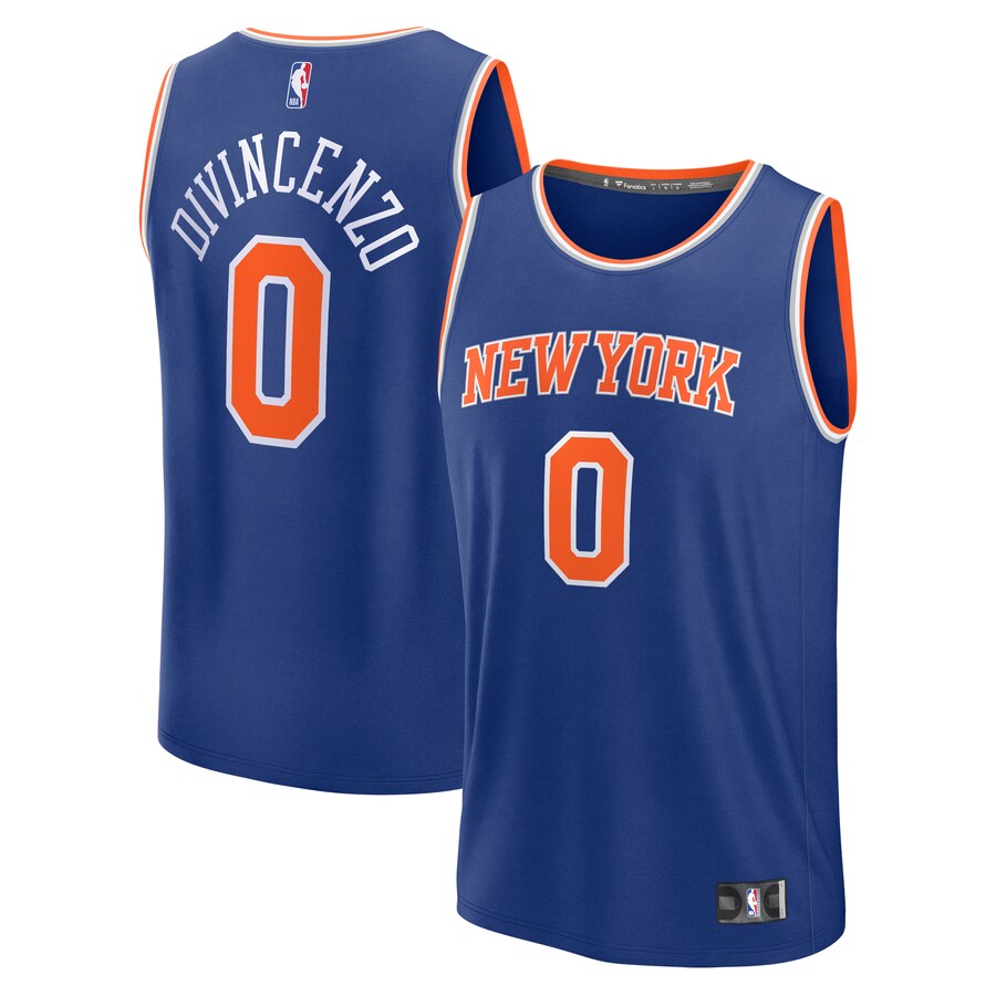 Men's New York Knicks Donte DiVincenzo Fanatics Royal Fast Break Replica Player Jersey - Icon Edition