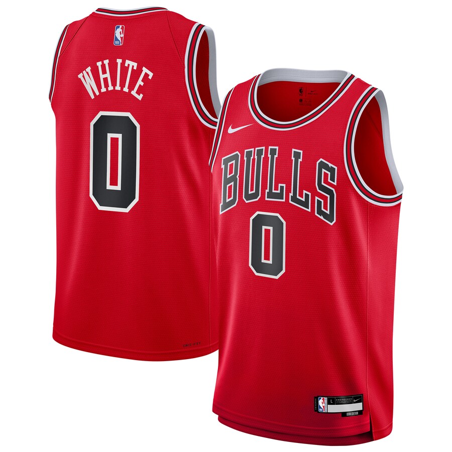 Youth Chicago Bulls Coby White Red Swingman Jersey - Icon Edition