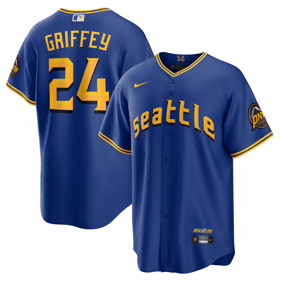 Men's Seattle Mariners Ken Griffey Jr. Nike Royal City Connect Replica Player Jersey