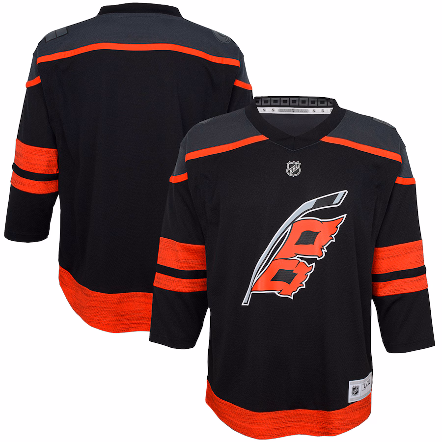 Youth Carolina Hurricanes Black Home Premier Jersey