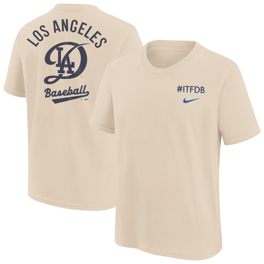 Youth Los Angeles Dodgers Nike Natural City Connect T-Shirt