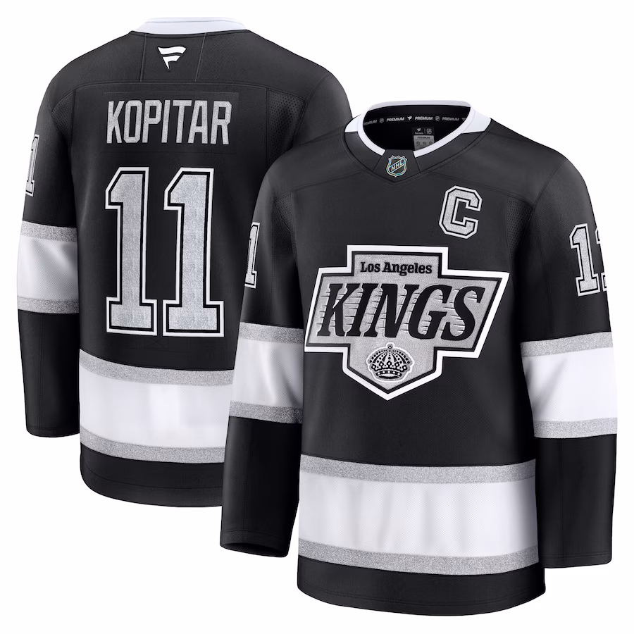 Men's Los Angeles Kings Anze Kopitar Fanatics Black Home Premium Jersey
