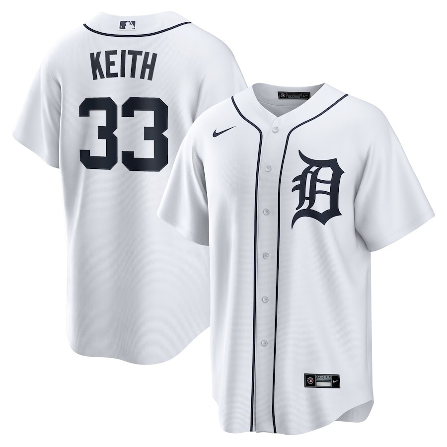 Men's Detroit Tigers Colt Keith Nike White Home Limited Player Jersey