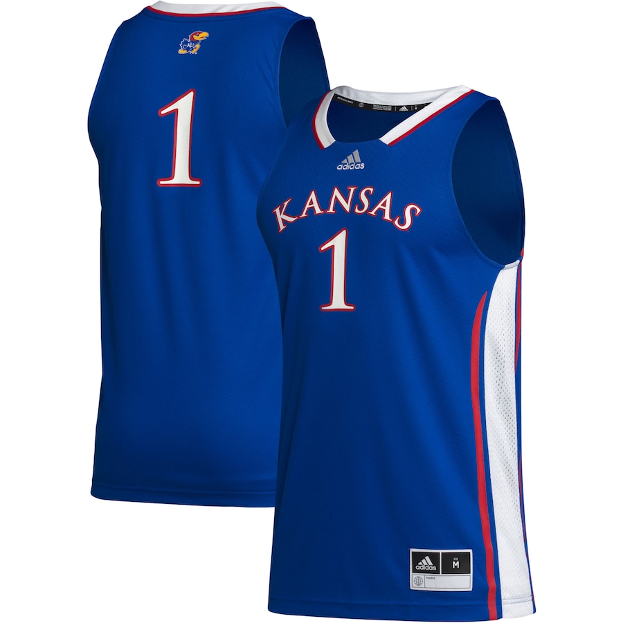 #1 Kansas Jayhawks adidas Team Swingman Jersey - Royal