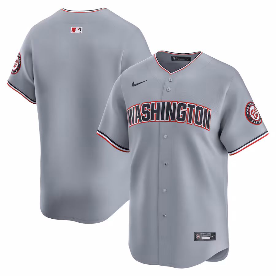 Men's Washington Nationals Nike Gray Road Limited Jersey