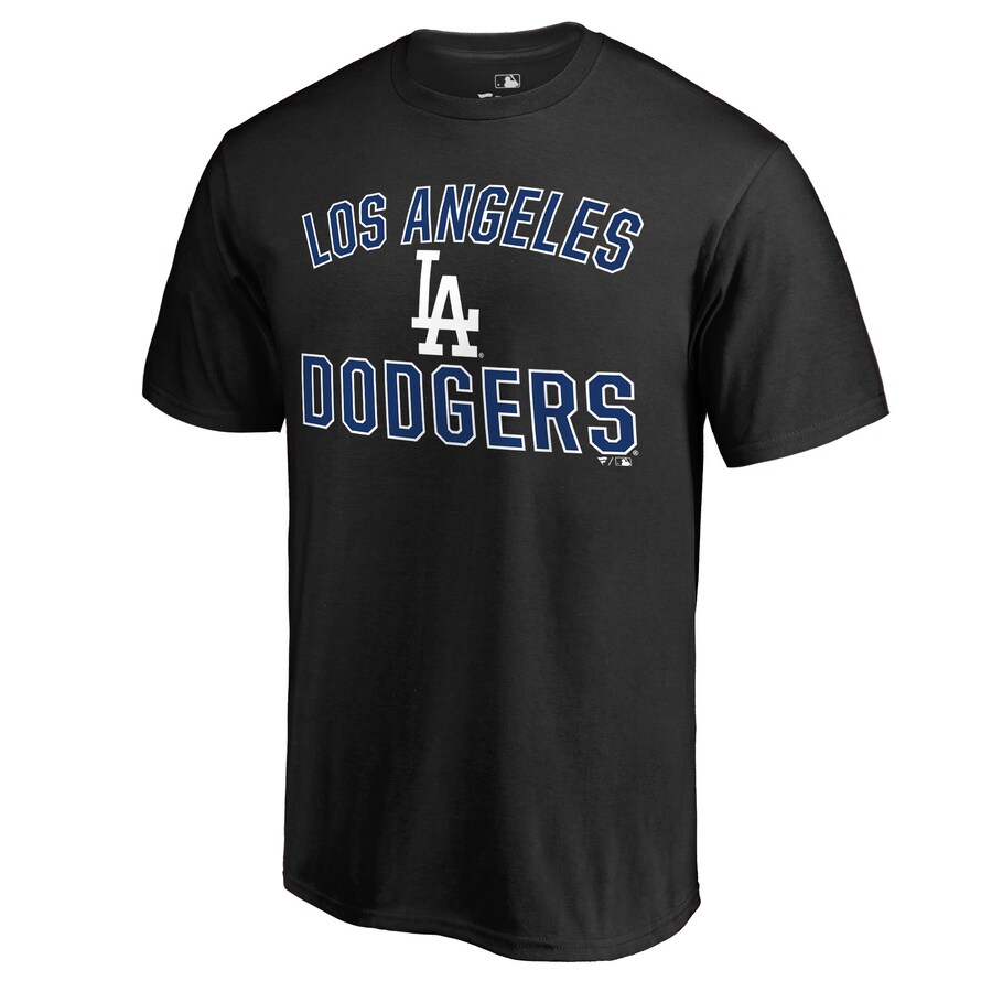 Men's Los Angeles Dodgers Black Team Victory Arch T-Shirt