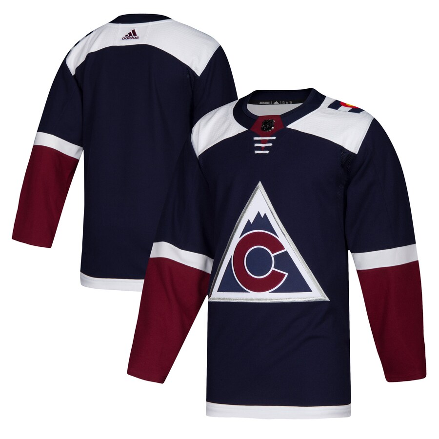 Men's Colorado Avalanche adidas Navy Alternate Authentic Jersey