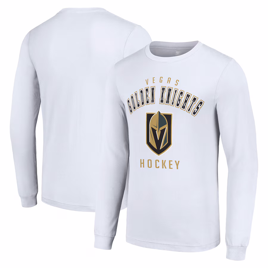 Men's Vegas Golden Knights Starter White Logo Long Sleeve T-Shirt