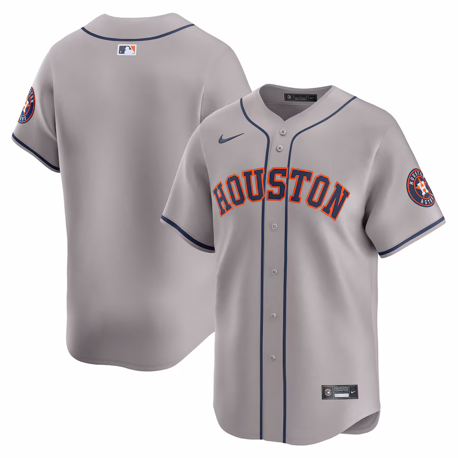 Men's Houston Astros Nike Gray Away Limited Jersey