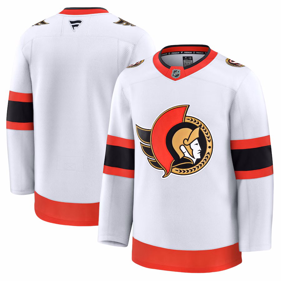 Men's Ottawa Senators Fanatics White Away Premium Jersey