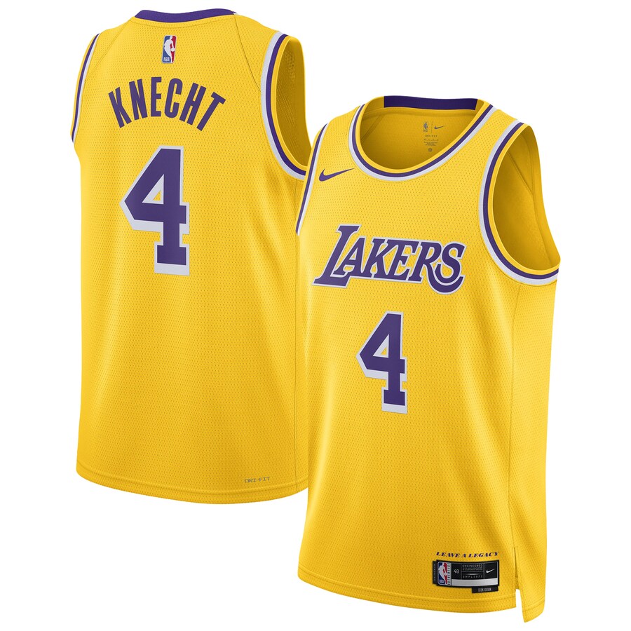 Unisex Los Angeles Lakers Dalton Knecht Nike Gold Swingman Jersey