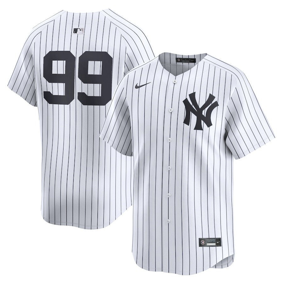 Youth New York Yankees Aaron Judge Nike White Home Limited Player Jersey