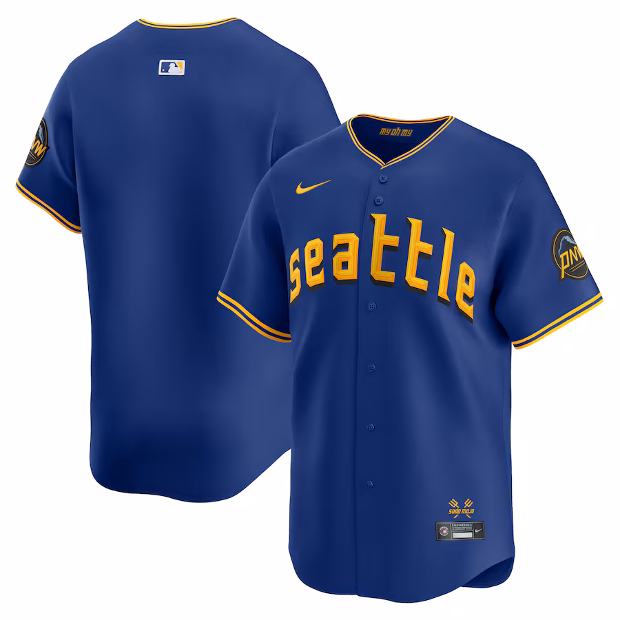 Men's Seattle Mariners Nike Royal City Connect Limited Jersey