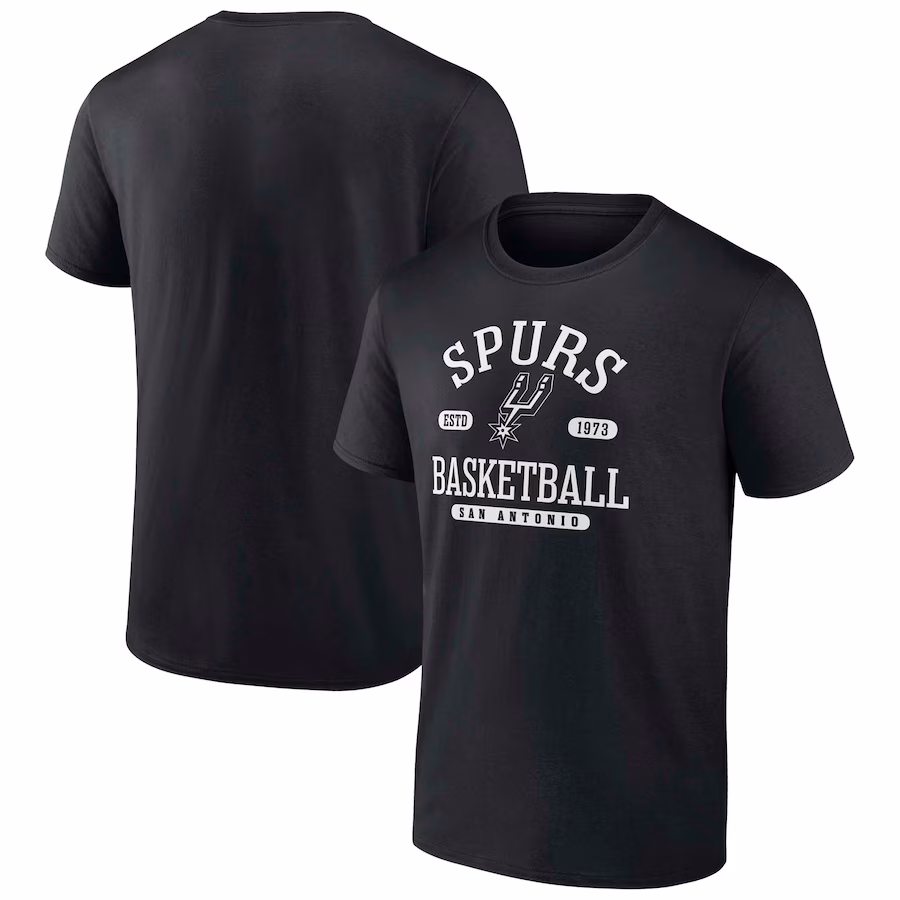 Men's San Antonio Spurs  Fanatics Black Calling Plays T-Shirt