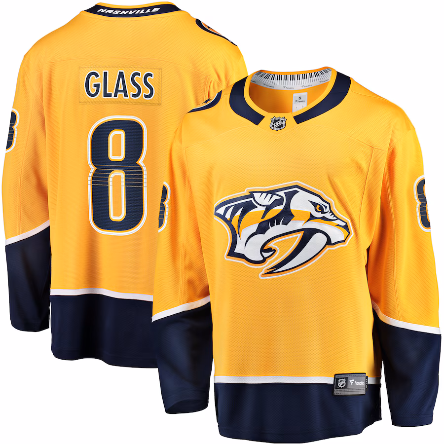 Men's Nashville Predators Cody Glass Fanatics Gold Home Breakaway Player Jersey