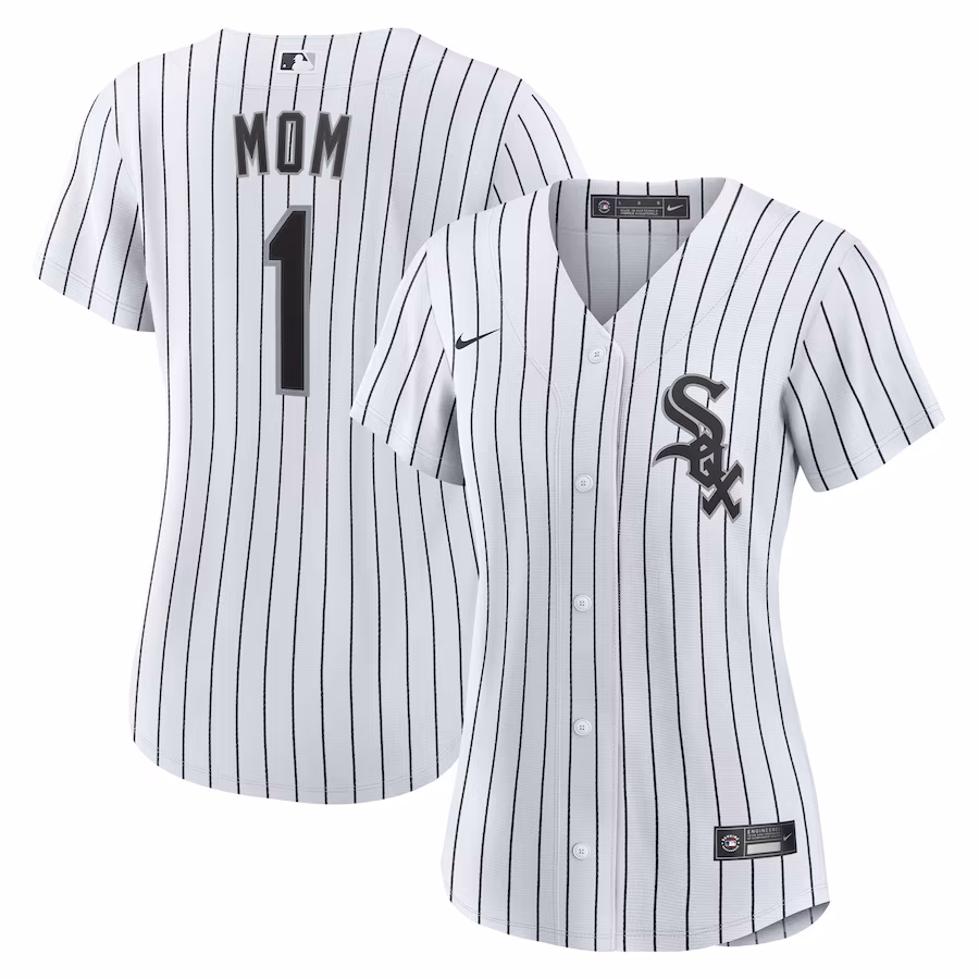 Women's Chicago White Sox Nike White #1 Mom Home Replica Jersey
