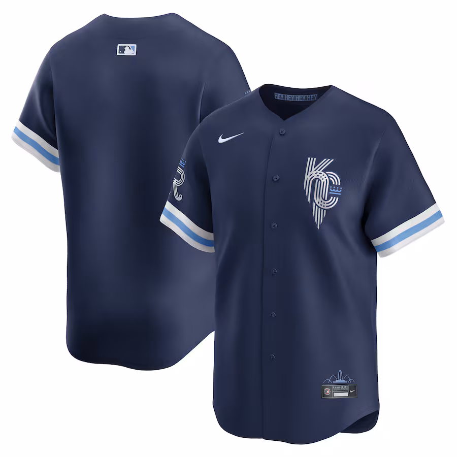 Men's Kansas City Royals Nike Navy City Connect Limited Jersey