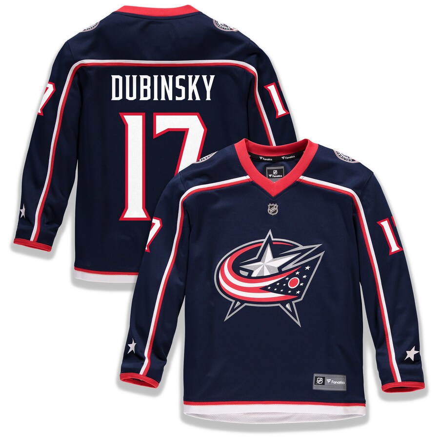 Youth Columbus Blue Jackets Brandon Dubinsky Fanatics Branded Navy Home Replica Player Jersey