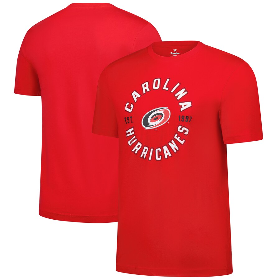 Men's Carolina Hurricanes Fanatics Red Serve T-Shirt