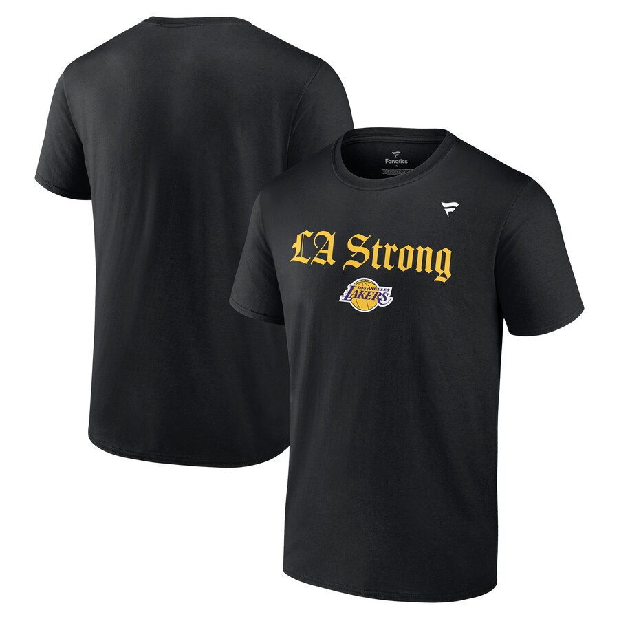 Unisex Los Angeles Lakers Fanatics Black LA Strong T-Shirt