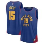 Men's Denver Nuggets Nikola Jokic Fanatics Blue Fast Break Replica Player Jersey - Statement Edition