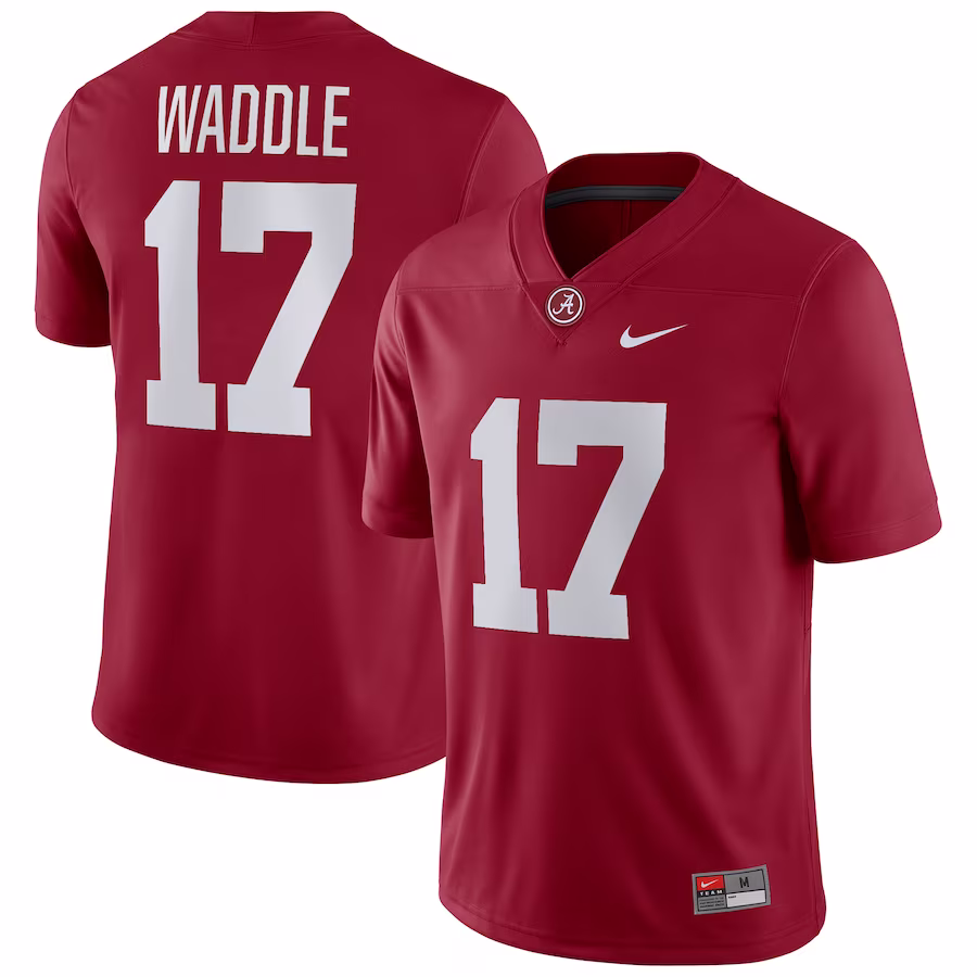 Jaylen Waddle Alabama Crimson Tide Nike Player Game Jersey - Crimson